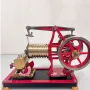 Fire-absorbing Stirling Vacuum Engine Model with 3 PCS Thin Copper Sheets Air Valve Educational Toys