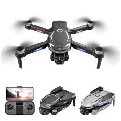 WLR/C V888 Three Camera WiFi FPV with HD 3 Lens Electric Adjustment 360° Obstacle Avoidance Optical Flow Positioning Brushless Foldable RC Drone Quadcopter RTF