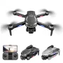 WLR/C V888 Three Camera WiFi FPV with HD 3 Lens Electric Adjustment 360° Obstacle Avoidance Optical Flow Positioning Brushless Foldable RC Drone Quadcopter RTF