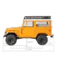 FMS 11035 FJ40 RS for TOYOTA Land Cruiser 1/10 2.4G 4WD RC Car Off-Road Climbing Truck LED Light Remote Control Vehicles Models Toys