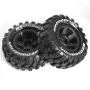 4PCS Upgraded Tires Wheels for MJX HYPER GO 10208 Brushless 1/10 Off-Road Truck RC Cars Vehicles Models Spare Parts W193