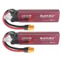 [Diretto UE/USA] ISDT BattAir 2a generazione 7,4 V 2200 mAh 50 C 2S Batteria LiPo intelligente con controllo wireless tramite APP, spina XT60 per droni RC e aeroplani