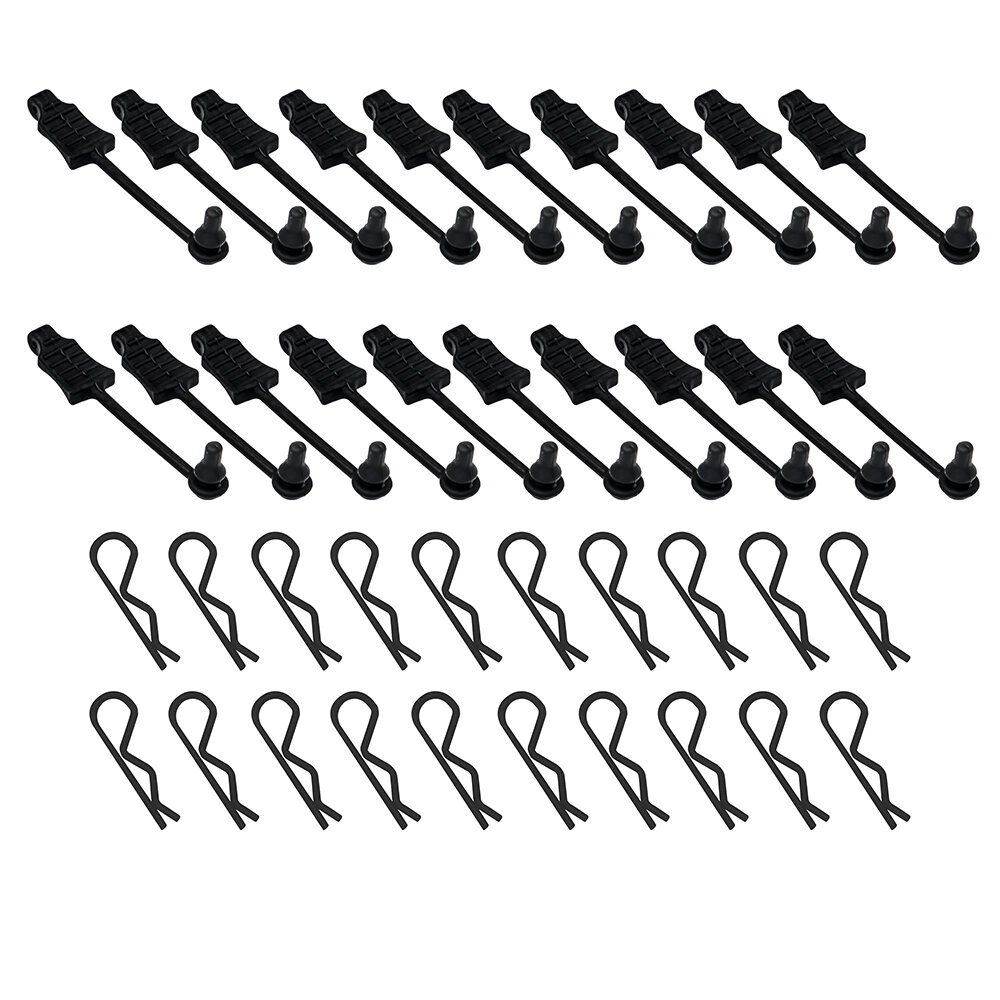 Black Clips Rubber Retainer