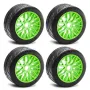 4PCS Wheel Hub Rubber Tires for 1/8 ARRMA 1/7 Infraction 6S F1 Limitless RC Car Vehicle Models Parts D266