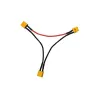 สายเคเบิลอะแดปเตอร์เชื่อมต่อแบตเตอรี่ Amass XT30 Series 1 ตัวเมียถึง 2 ตัวผู้ 18AWG 10 ซม. สำหรับแบตเตอรี่ RC Lipo