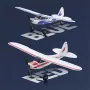 FMS PA-18 500mm Wingspan 2.4GHz 4CH Built-in Gyro EPP RC Airplane Fixed Wing RTF for Beginners