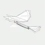 18Inches Eagle Carbon Fiber Birds Assembly Flapping Wing Flight DIY Model Aircraft Plane Toy With Box