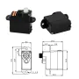 DS M005 Power 2g Micro Digital Servo High-Speed Precision Lightweight for RC Drone Fixed-Wing F3P Aieplane Accessories