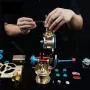 TECHING DM117 All-metal Mini Single-cylinder Engine Model High Challenge Assembled Kit DIY Excellent STEM Toys Scientific Exploration Discovery