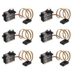 6PCS Emax ES9251 Ⅱ Upgrade Version 3g Plastic Gear Micro Digital Servo For RC Model