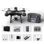 XKJ KY102 WiFi FPV with LCD Screen Controller HD Dual Camera Servo Gimbal 360° Obstacle Avoidance Brushless RC Drone Quadcopter RTF