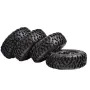 4PCS LDRC RC Car Upgraded Parts Soft Tires Wheels Rims for 1297 1299 WPL B14 B24 C14 C24 C34 C44 MN D90 91 96 99 99S RC Cars Vehicles Models Accessories L0001-6