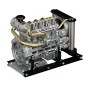 TECHING 1/10 Full Metal Mini L4 4-Cylinder OHV Inline Diesel Engine Model DIT Assembly Kit Excellent STEAM Science Education Discovery Toys Children Gifts