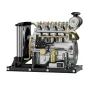 TECHING 1/10 Full Metal Mini L4 4-Cylinder OHV Inline Diesel Engine Model DIT Assembly Kit Excellent STEAM Science Education Discovery Toys Children Gifts
