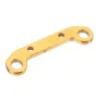 2PCS Wltoys 124017 124019 1/12 RC Car Spare Metal Front/Rear Swing Arm Reinforce Plate 1834 1835 Vehicles Model Parts