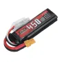 Pin LiPo ZOP Power 7.6V 450mAh 80C 2S với phích cắm XT30 cho DarwinFPV Baby Ape Happymodel Mobula8 Sub250 Nanofly20 iFlight CineBee Whoop Beta FPV Drone