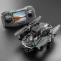 YLR/C S160 WiFi FPV with LCD Screen Controller HD Dual Camera Servo Gimbal 360° Obstacle Avoidance Colorful LED Lights Brushless Foldable RC Drone Quadcopter RTF