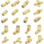 20PCS SMA Connector Type SMA Adapter 90 Degree SMA Connector SMA to RP SMA Plug SMA Coupler for FPV Antennas