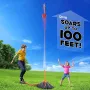 Máy phóng tên lửa khủng long bay đạp dành cho trẻ em Phóng xa tới 100 ft Đồ chơi ngoài trời cho gia đình Đồ chơi vui nhộn