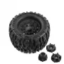 4PCS Tires Wheels Rims for Tamiya Arrma FS Racing MJX ZD Rlaarlo 1/10 RC Car Vehicles Models Spare Parts Accessories W198