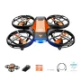 4DRC V8 Mini WiFi FPV com câmera HD Controle de gestos Acrobacias Quedas Luzes LED coloridas Grade Proteção total Presente para criança Brinquedos RC Drone Quadricóptero RTF