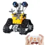 395 ADET 2.4 GHz Uzaktan Kumanda Montaj Robot Yapı Taşları Seti Eğitici Akıllı Paletli Araba Oyuncakları Çocuklar İçin