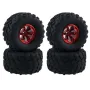4Pcs Austar Wheel Tires Plastic Wheel Rims for 1/10 RC Crawler HSP HPI Car Parts