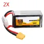 2 PCS ZOP Power 14.8V 1800mAh 65C 4S Lipo Battery XT60 Plug