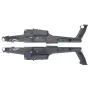 Fuselage de pièces détachées pour hélicoptère télécommandé YXZNRC F11-S Apache