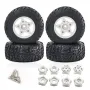 4PCS D231 Upgraded Off-Road Tires Wheels for 1/8 1/10 Short Course Truck RC Cars Vehicles Models Parts Accessories