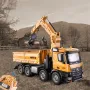HUINA 1538 1/14 2.4G 26CH Semi-alloy RC Car Grabbing Wood Dump Truck 3-in-1 Vehicle Model RTR