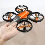 4DRC V8 Mini WiFi FPV com câmera HD Controle de gestos Acrobacias Quedas Luzes LED coloridas Grade Proteção total Presente para criança Brinquedos RC Drone Quadricóptero RTF