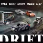 JIABAILE 4301/02/03/04 RTR 1/43 2.4G 4WD Drift RC Car Mini Race LED Light Optional Gyro Radio Control High-Speed Motor On-Road Racing Vehicle Model Boys Gifts Outdoor Toys