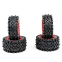 4PCS ROFUN 85321 Front Rear Tires & Wheels for 1/5 HPI KM Baja 5B RC Car Parts