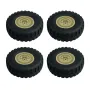 4PCS LDR/C LDP06 1/12 Unimog RC Car Spare Tires Wheels L0049G L0049Y Vehicles Models Parts Accessories