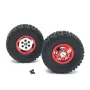 2PCS Upgraded Metal Rims Tires Wheels Double/Single for WPL 1/16 C14 C24 C34 B14 C24 B16 B36 RC Car Vehicles Models Parts