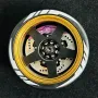 LJF RC Transmitter Metal Steering Wheel Handwheel for LDARC CT01 X43 V64 M58 Remote Controller Upgrade Part