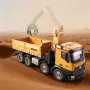 HUINA 1538 1/14 2.4G 26CH Semi-alloy RC Car Grabbing Wood Dump Truck 3-in-1 Vehicle Model RTR