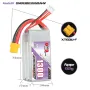 GNB GAONENG 11.4V 1300mAh 60C 3S LiPo Battery XT30/XT60 Plug for RC Drone