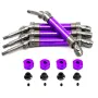 Upgraded Metal Front Rear CVD Drive Shaft w/ Hex Adapter for SLASH 4x4 Huan QI 727 1/10 RC Cars Vehicles Models Parts