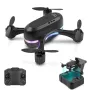 FUQI MODEL H28 WiFi FPV with HD Dual Camera Switchable Integrated Storage Optical Flow Hover Highlight LED Racing Light RC Toys Drone Quadcopter RTF