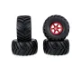4Pcs Austar Wheel Tires Plastic Wheel Rims for 1/10 RC Crawler HSP HPI Car Parts