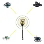 Maple Wireless Light 1S 5.8Ghz 2dBi Circular Polarization Lollipop FPV Antenna RHCP IPEX for Acrobee Mobula7 Mobula8 BETAFPV 1S FPV Tinywhoop RC Drone