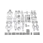 Upgraded Metal Accessories Front And Rear Upper And Lower Swing Arms Steering Cup Rear Axle Cup For SCY 1/16 16101 JJRC Q130A Q130B Q141 RC Car Parts