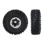 4PCS 1.0 Inch Aluminum Alloy Cyclone wheel JC Tire Spare Parts for SCX24 FMS24 TRX4M RC Climbing Car Vehicle Models Accessories