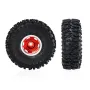 4PCS 1.0 Inch Aluminum Alloy Cyclone wheel JC Tire Spare Parts for SCX24 FMS24 TRX4M RC Climbing Car Vehicle Models Accessories