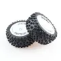 2PCS Wltoys 124007 1/12 RC Car Spare Rear Tires Wheels Rims Glued 2486 Vehicles Models Parts Accessories