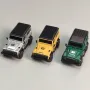 LDARC R01 1/64 2.4G RWD RC Car Micro Rock Crawler Mini Climbing Truck LED Light 3 Speed Off-Road Vehicles Models Remote Control Racing Full Proportional Toys 60 Minutes Working Time