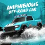 JJRC C8816 RTR 2.4G 4WD RC Car Amphibious Waterproof Off-Road Truck 360° Stunt Rotation LED Lights Land Water Full Proportional Vehicles Models Remote Control Toys