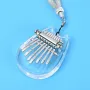 Muspor Portable Thumb Piano Crystal Mini Kalimba Instrument 8 Keys Mini Thumb Piano Musical Instrument For Beginner Music Accessories